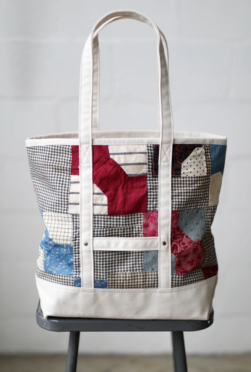 A colorful version with a 1940s-era quilt.